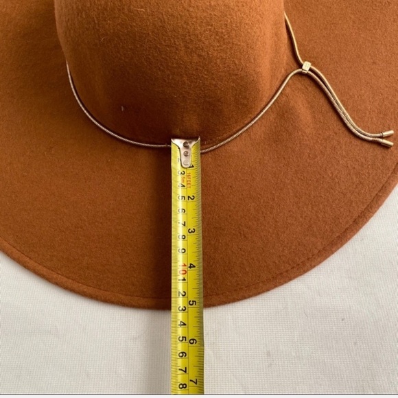BCBG boho wool floppy hat in Mustard